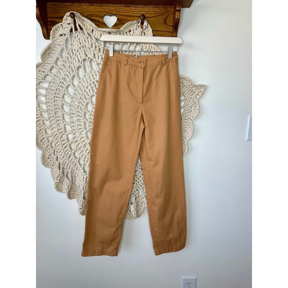Peroche Vintage 70s Made In France Buckle Back Tapered Pants Size 2/25